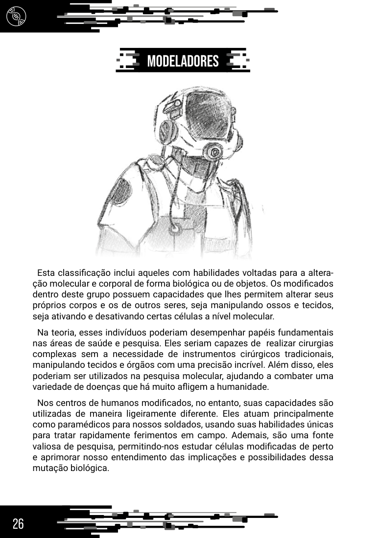 Página do livro sobre a classificação dos Modeladores